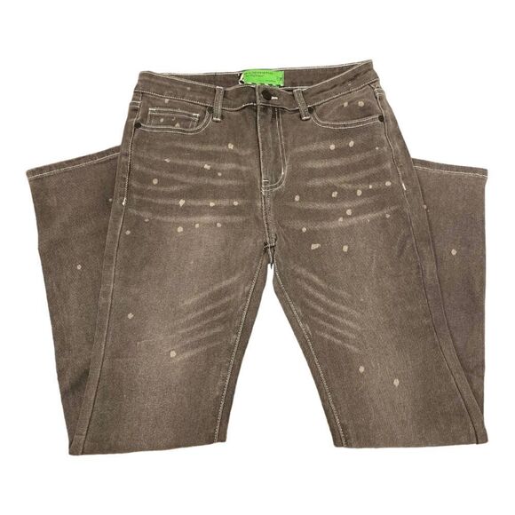 Sandrine Rose X Free People Gray Polka Dot Skinny Jeans.Size 27 - Picture 5 of 14